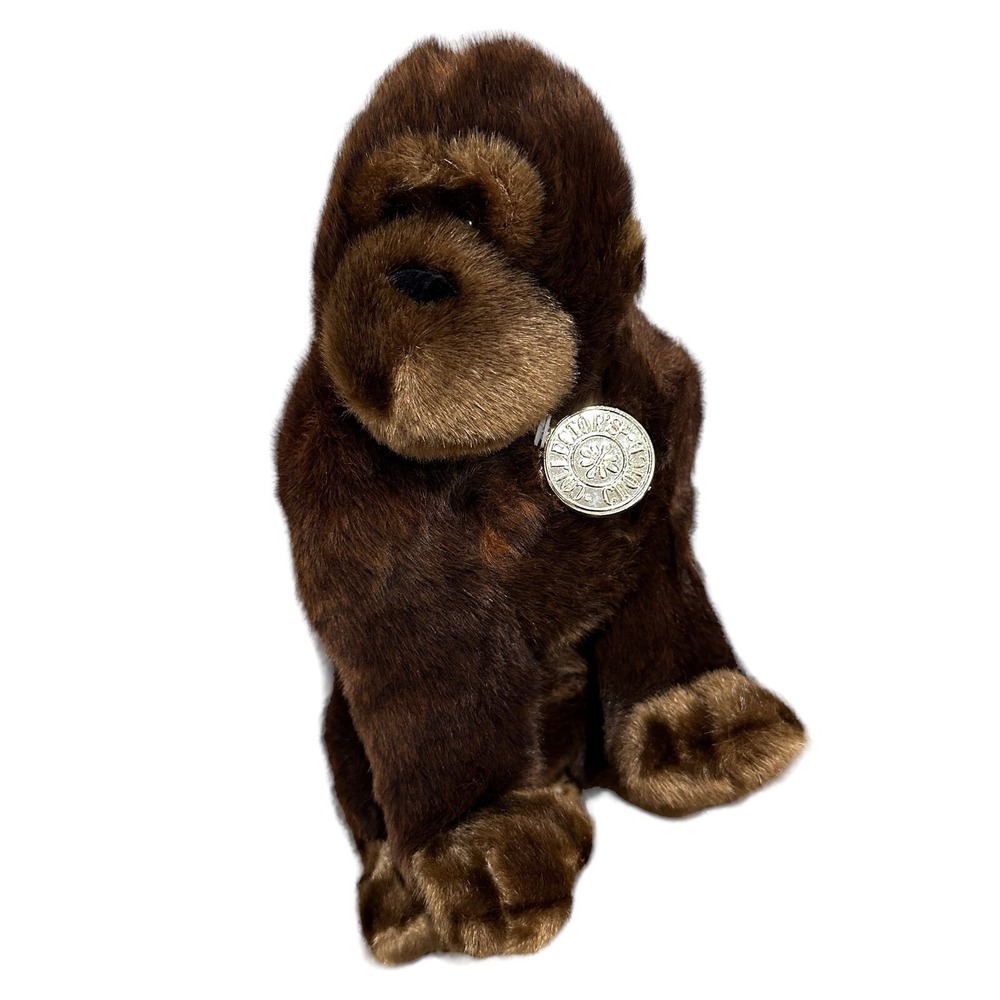 Vintage Dan Dee Plush Stuffed Animal 11 Inch Collectors Choice Brown Gorilla Ape